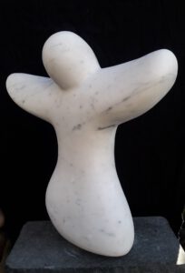 Hans, A Carrara Marmor, 42 cm x 39 x 17, Preis offen